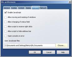 Scripting Tab
